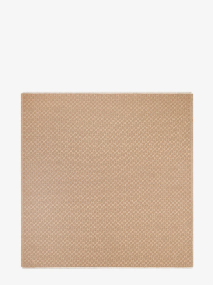 Gucci Wool Blend Shawl With GG Lamé Motif