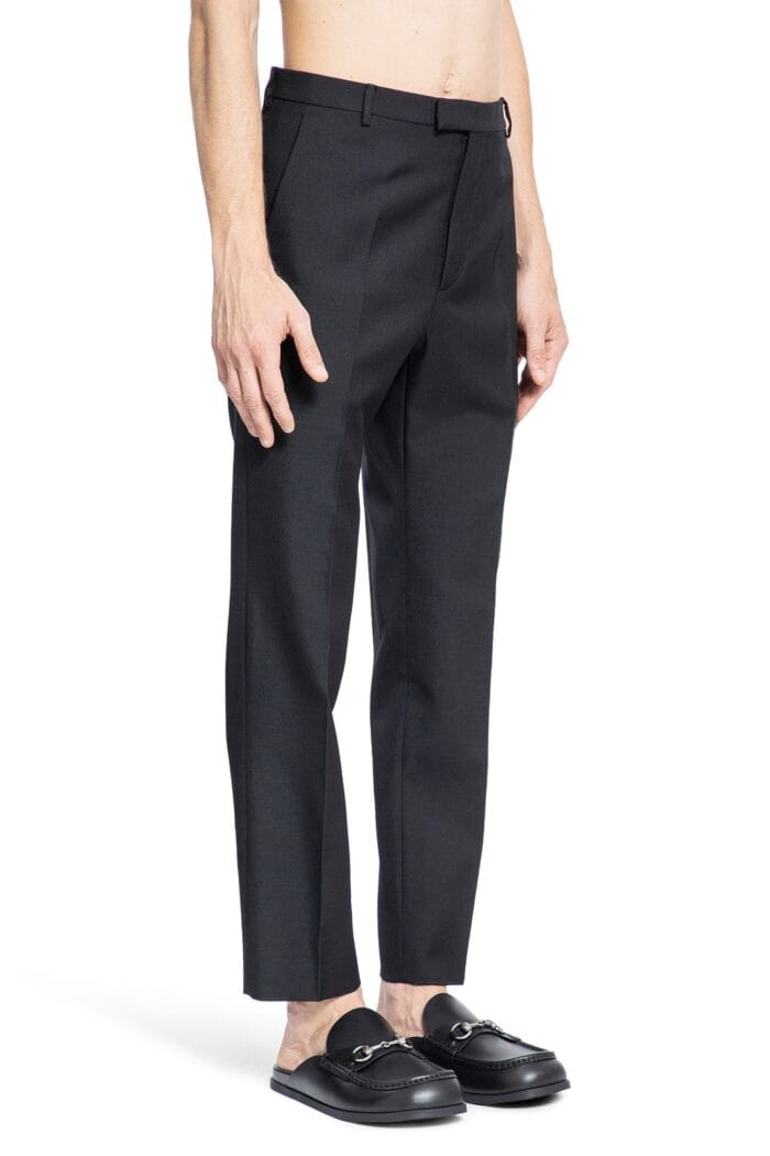 GUCCI Wool Blend Twill Trousers