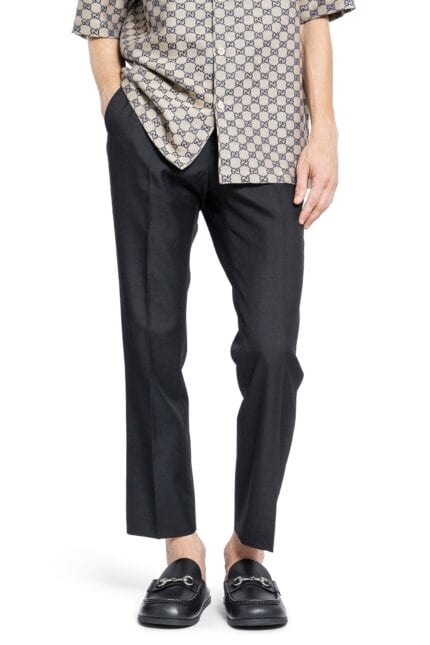 GUCCI Wool Blend Twill Trousers