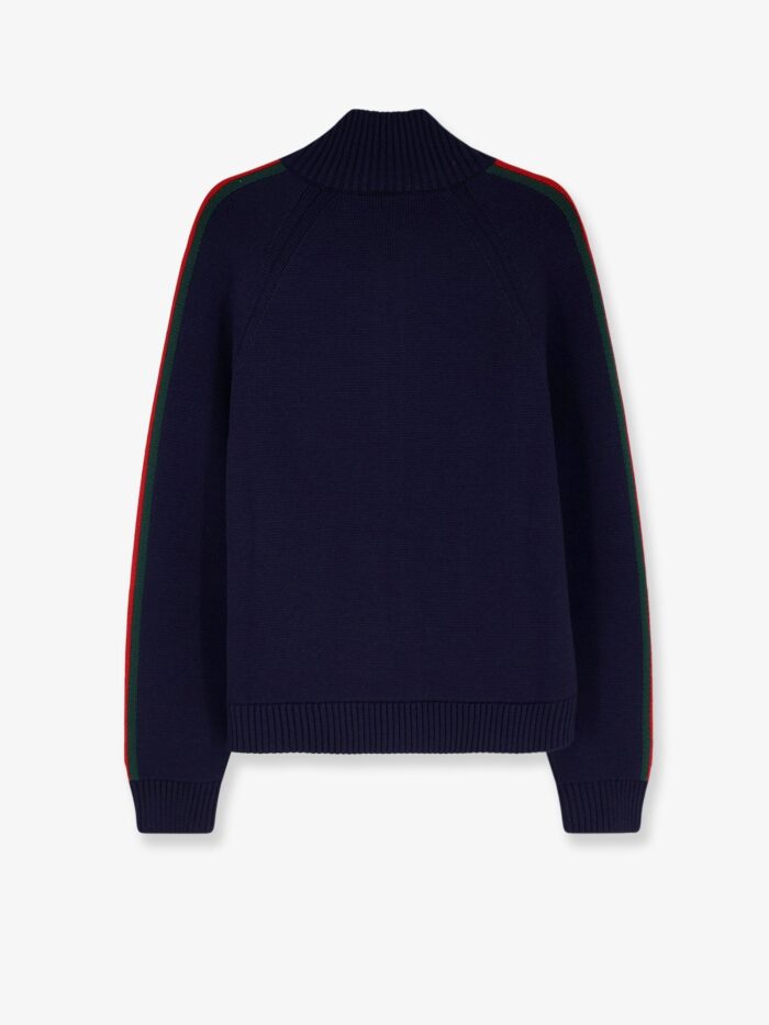 Gucci Wool Cardigan With Web Detail