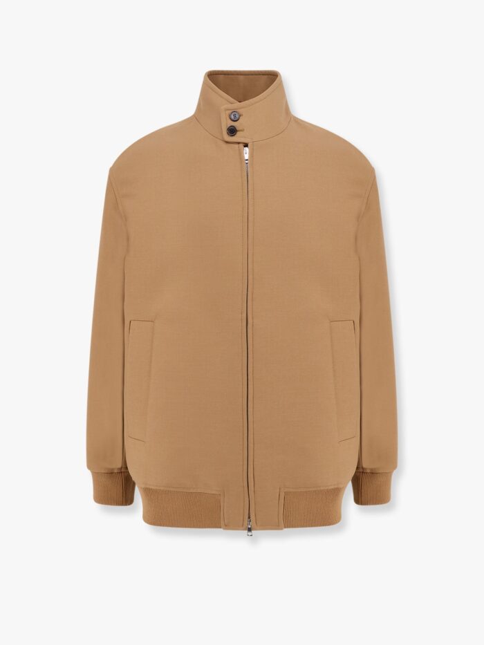 Gucci Wool Jacket With Gg Lining