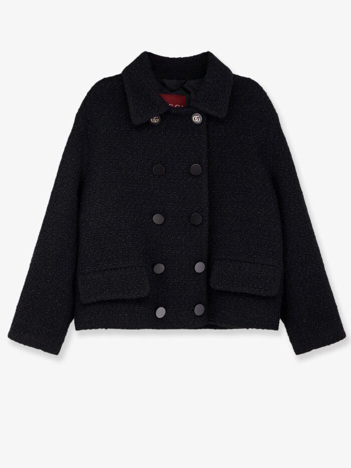 Gucci Wool Tweed Double-breasted Blazer