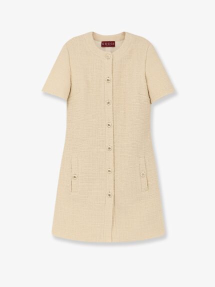 Gucci Wool Tweed Short Dress