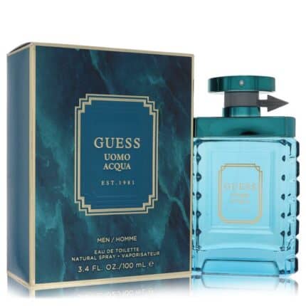 Guess Uomo Acqua By Guess - Eau De Toilette Spray 3.4 Oz