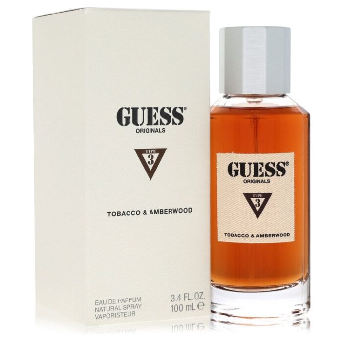 guess originals type 3 tabacco & amberwood by guess eau de parfum spray 3.4 oz Guess Originals Type 3 Tabacco & Amberwood By Guess - Eau De Parfum Spray 3.4 Oz - Image 1
