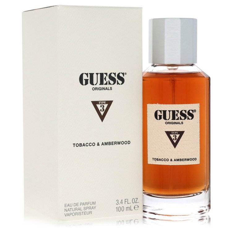 Guess Originals Type 3 Tabacco & Amberwood By Guess - Eau De Parfum Spray 3.4 Oz