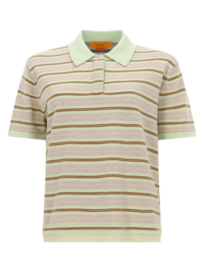 guest in residence "layered stripe rugby" polo shirt GUEST IN RESIDENCE "LAYERED STRIPE RUGBY" POLO SHIRT