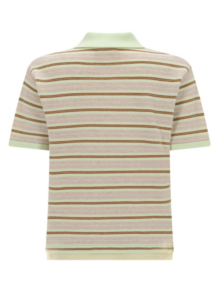 GUEST IN RESIDENCE "LAYERED STRIPE RUGBY" POLO SHIRT