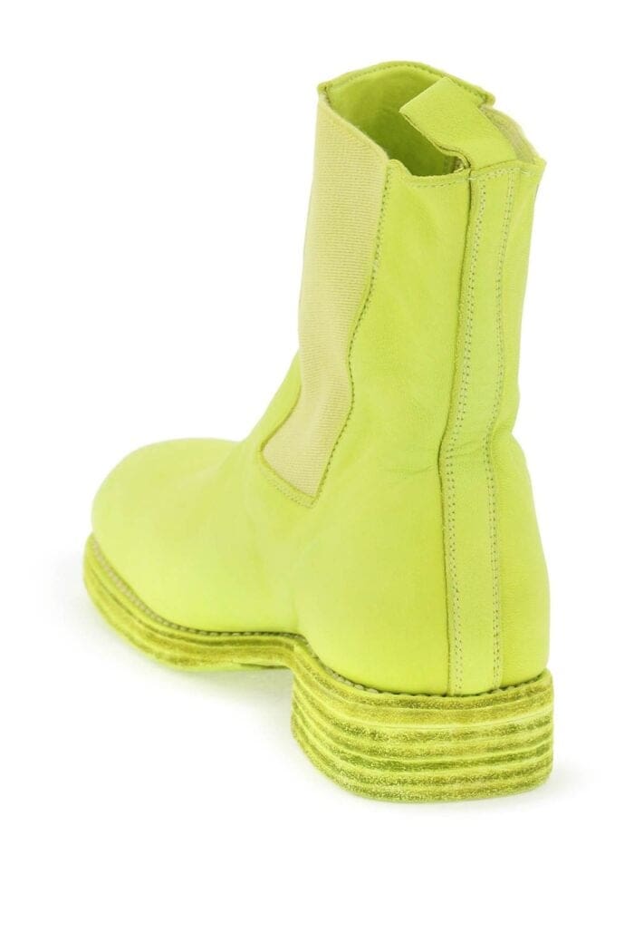 GUIDI Leather Chelsea Ankle Boots