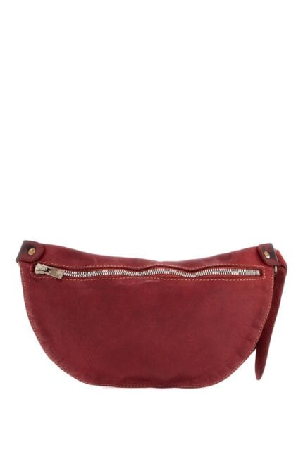 GUIDI Small Red Leather Crossbody Bag Made From High-quality Horsehide