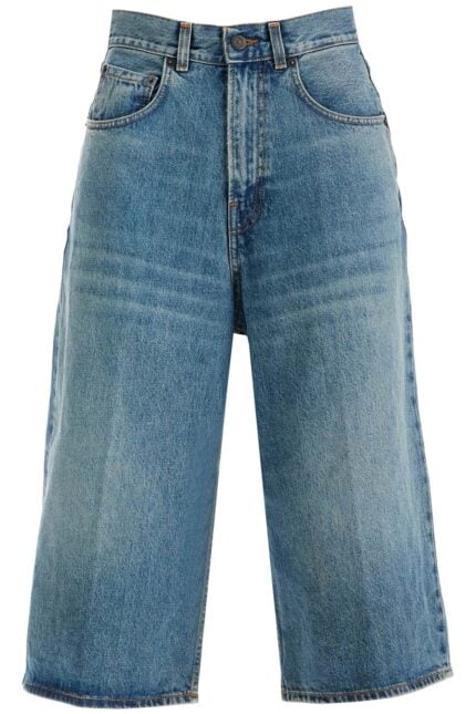 HAIKURE Knee-length Denim Shorts For Men