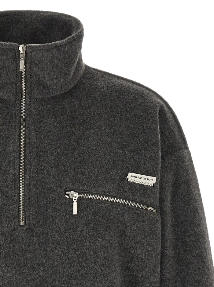 SONG FOR THE MUTE Half-zip Sweater