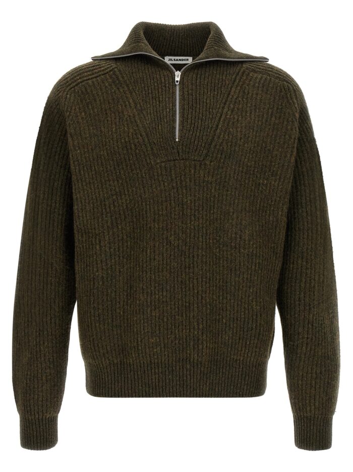 jil sander half zip sweater JIL SANDER Half-zip Sweater