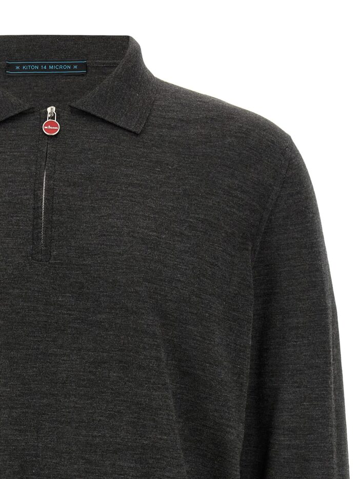 KITON Halfzip Polo Shirt
