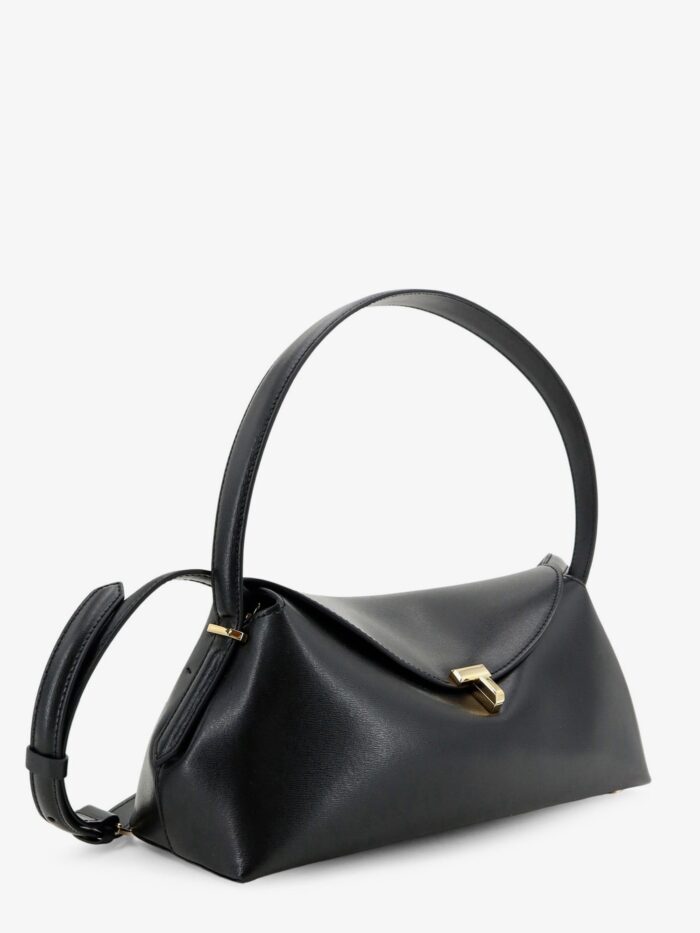 TOTEME Hammered Leather T-Lock Shoulder Bag