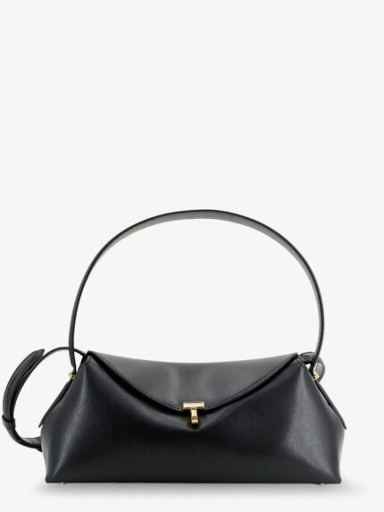 TOTEME Hammered Leather T-Lock Shoulder Bag