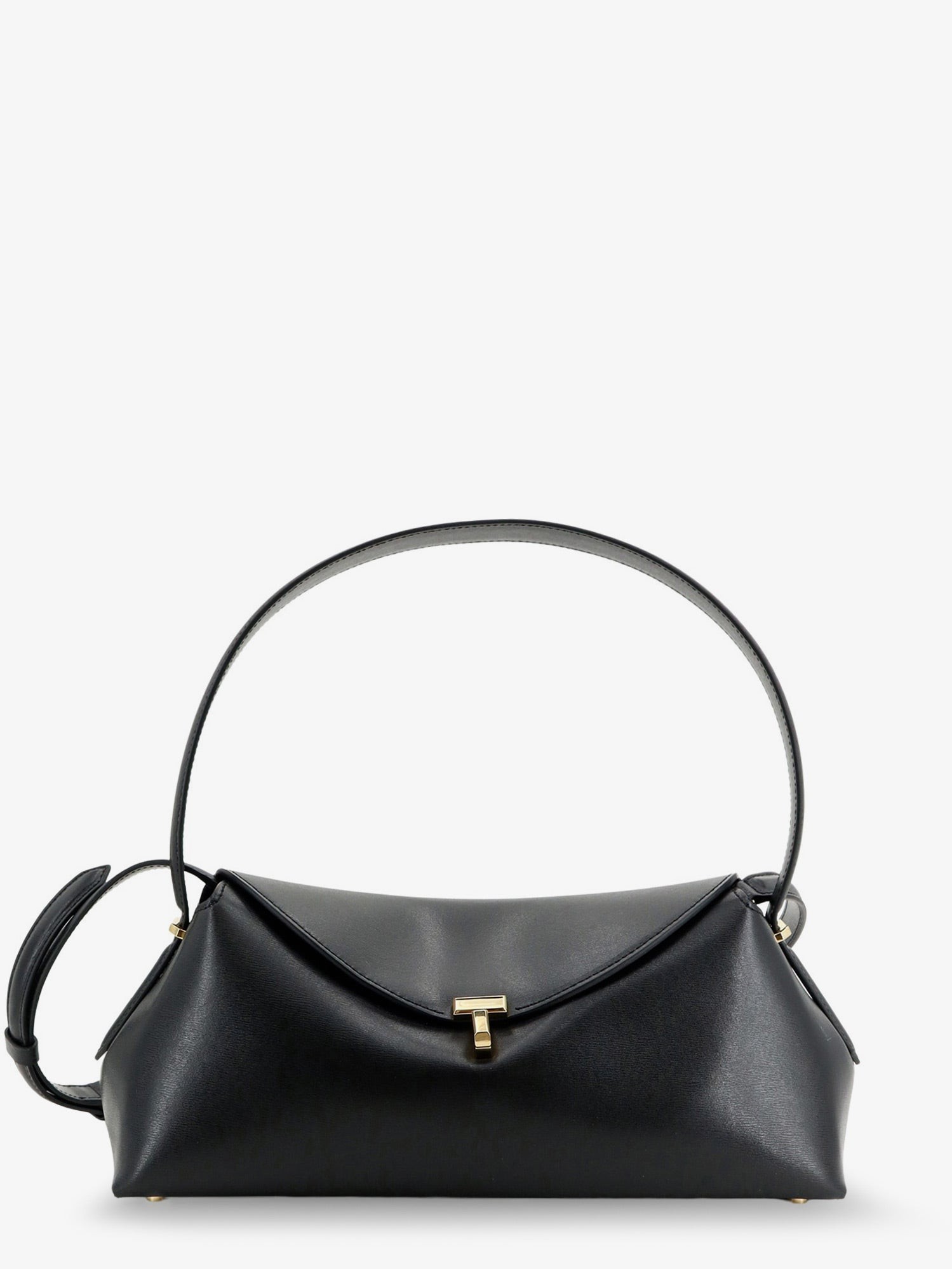 TOTEME Hammered Leather T-Lock Shoulder Bag