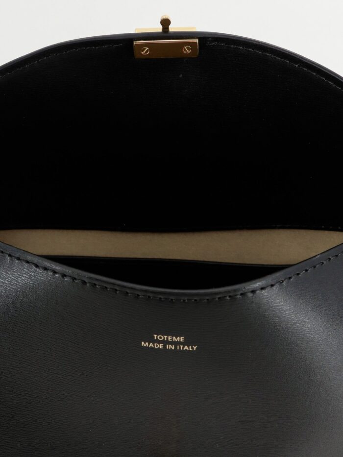 TOTEME Hammered Leather T-Lock Shoulder Bag