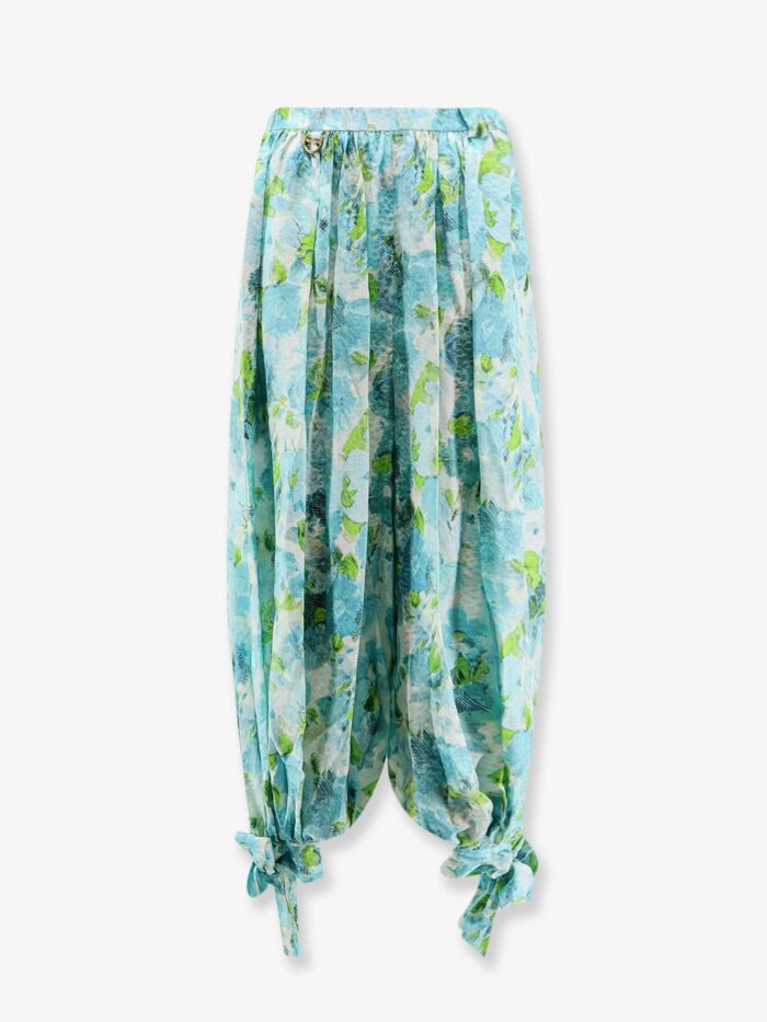 chloe' harem multicolor silk trousers CHLOE' Harem Multicolor Silk Trousers