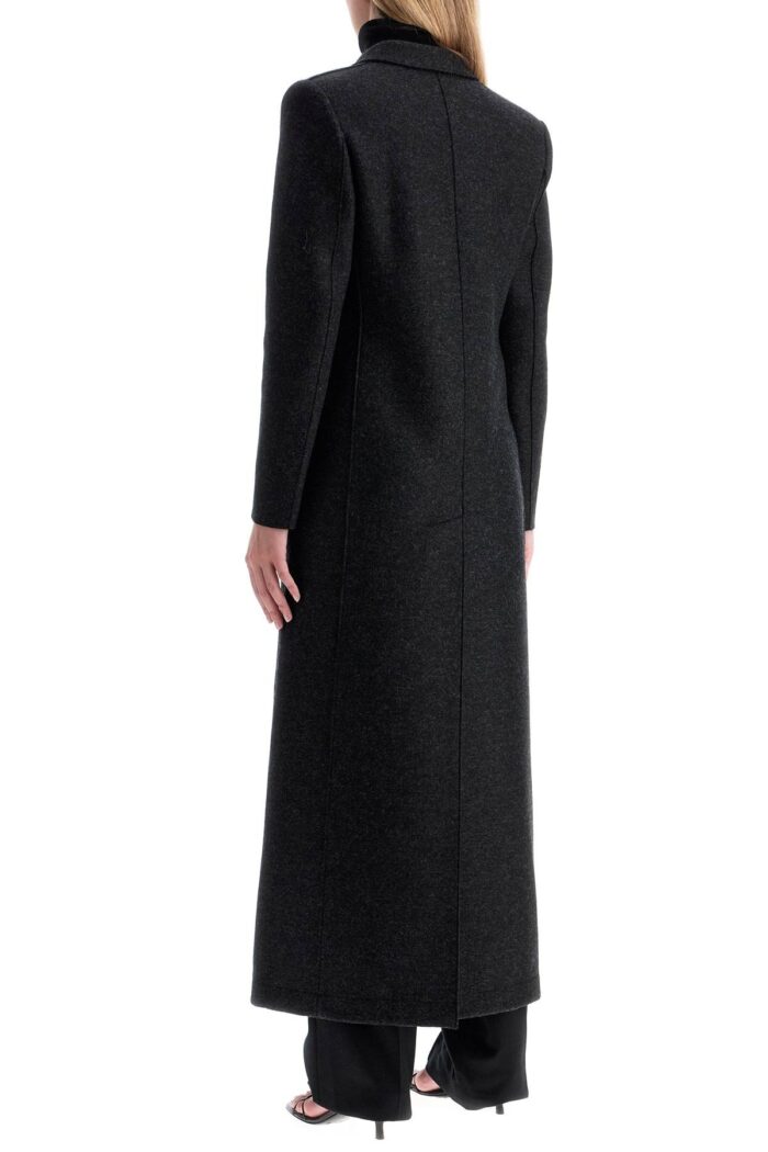 HARRIS WHARF LONDON Double-breasted Pressed Wool Coat