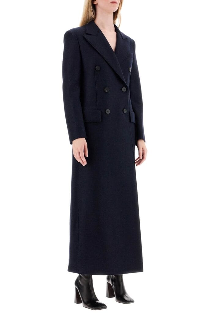 HARRIS WHARF LONDON Double-breasted Pressed Wool Coat