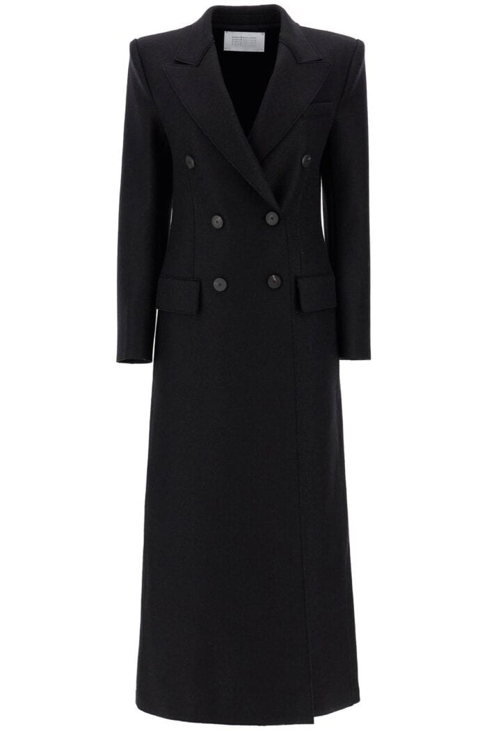 HARRIS WHARF LONDON Double-breasted Pressed Wool Coat