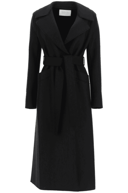 HARRIS WHARF LONDON Long Coat In Pressed Wool