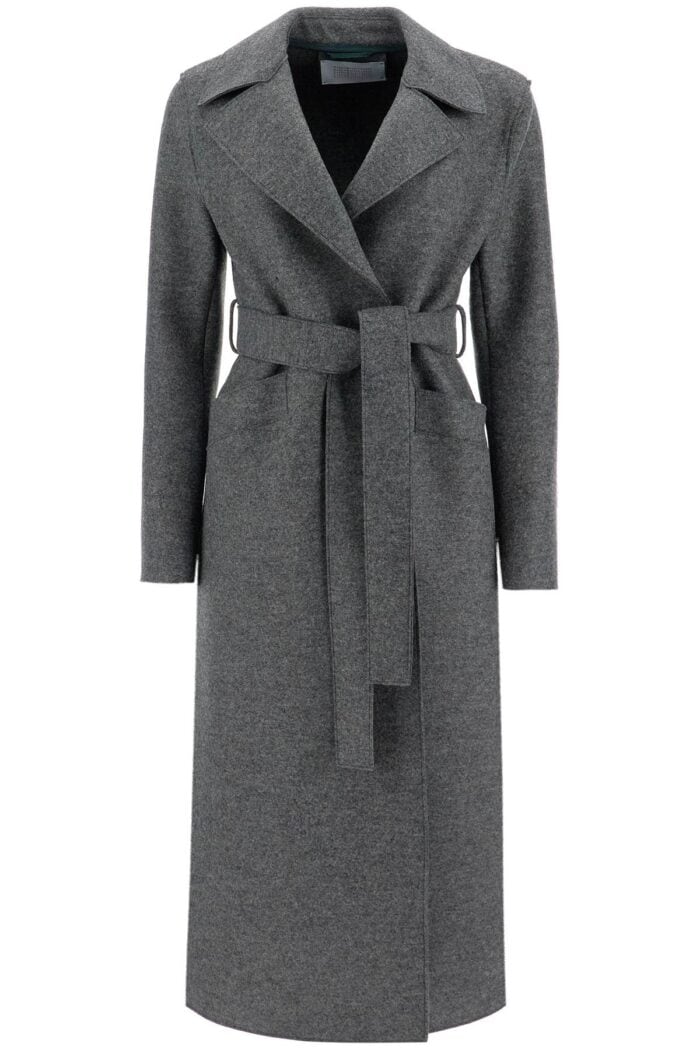 HARRIS WHARF LONDON Long Coat In Pressed Wool