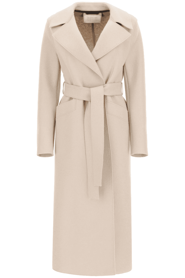 HARRIS WHARF LONDON Long Coat In Pressed Wool