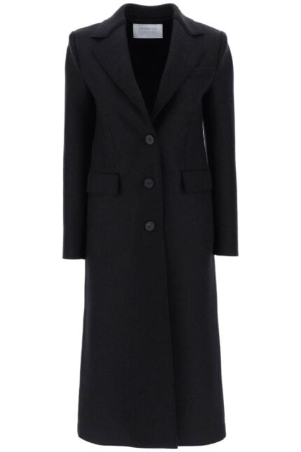 HARRIS WHARF LONDON Single-breasted Coat In Pressed Wool