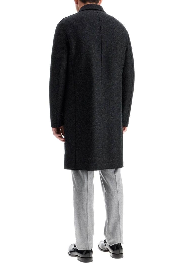 HARRIS WHARF LONDON Single-breasted Pressed Wool Coat