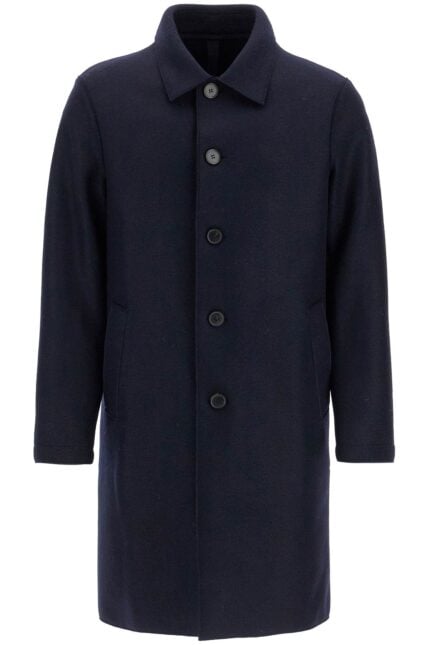 HARRIS WHARF LONDON Single-breasted Pressed Wool Coat