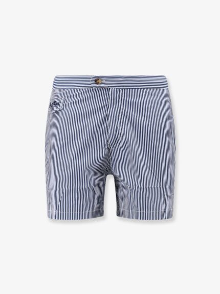 MC2 SAINT BARTH Harrys Nylon Swim Shorts With Striped Print