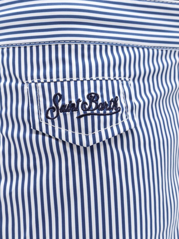 Mc2 Saint Barth Harrys Nylon Swim Shorts With Striped Print