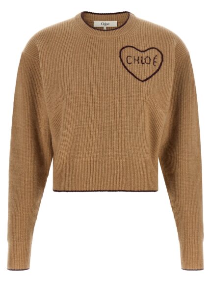 CHLOÉ Heart Intarsia Sweater