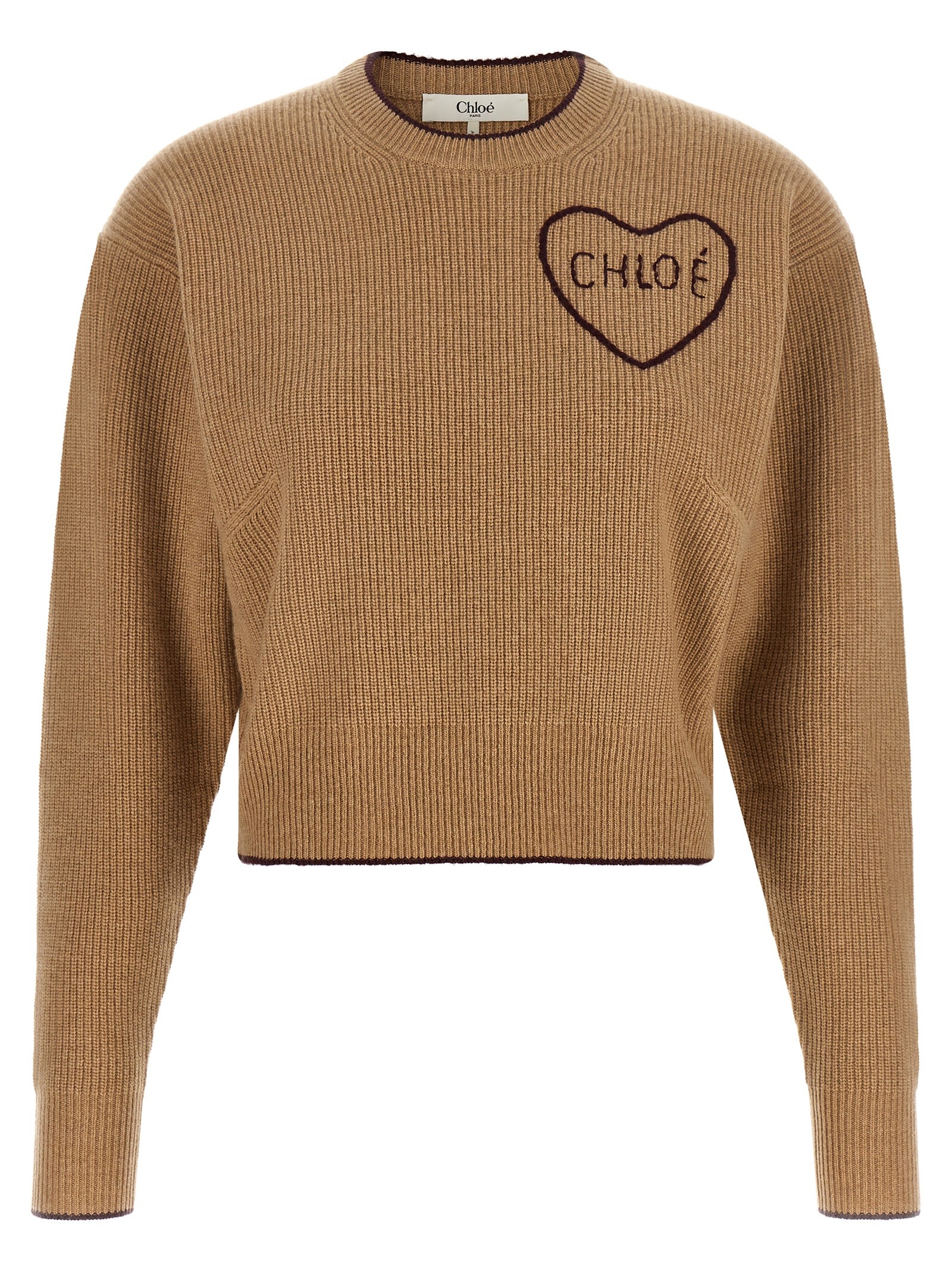 CHLOÉ Heart Intarsia Sweater