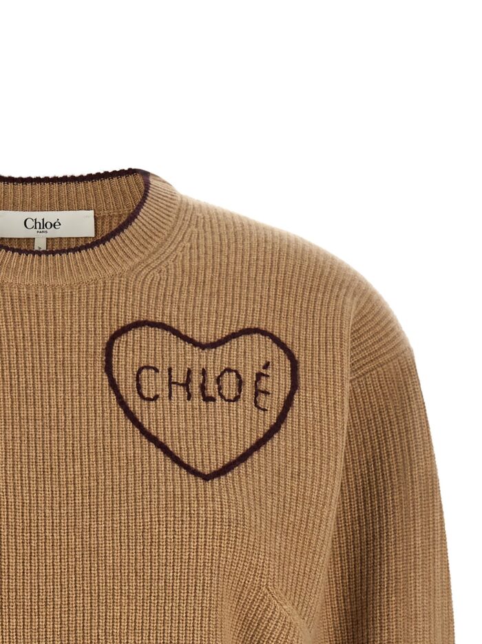 CHLOÉ Heart Intarsia Sweater