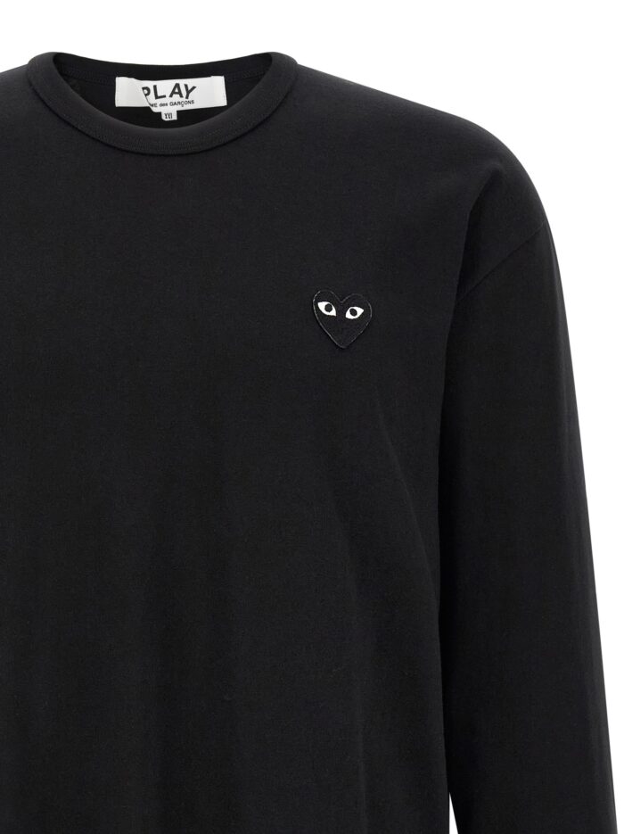 COMME DES GARCONS PLAY Heart Patch Long Sleeve T-shirt