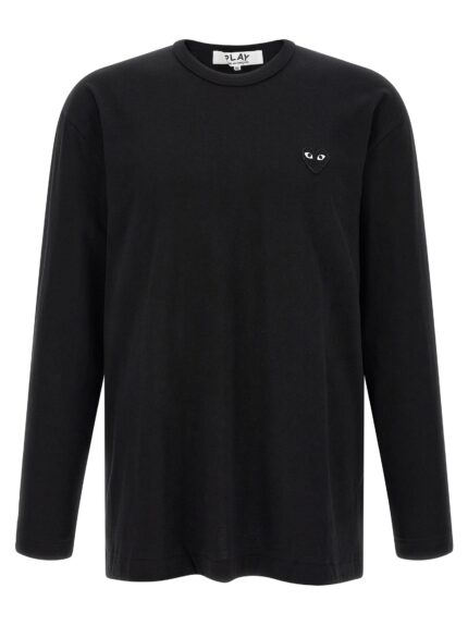 COMME DES GARCONS PLAY Heart Patch Long Sleeve T-shirt