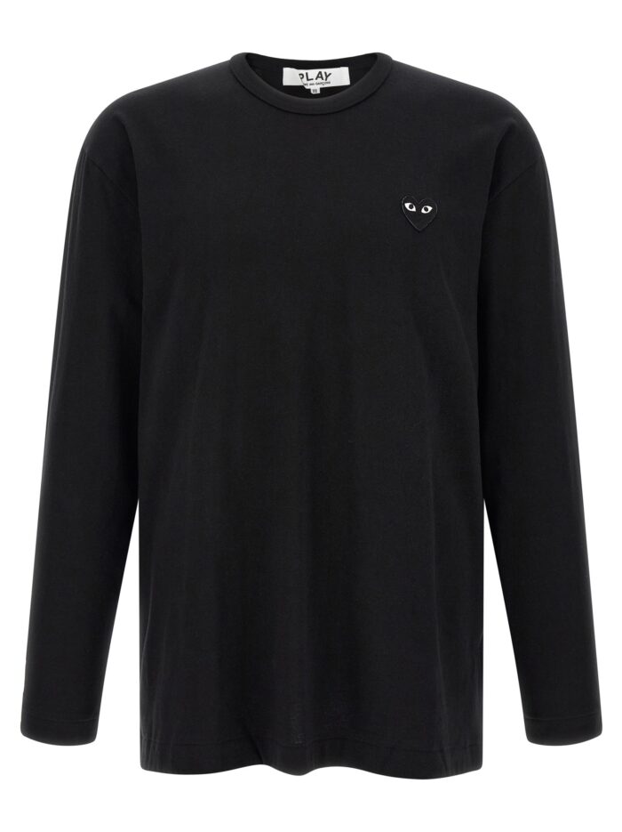 comme des garcons play heart patch long sleeve t shirt COMME DES GARCONS PLAY Heart Patch Long Sleeve T-shirt