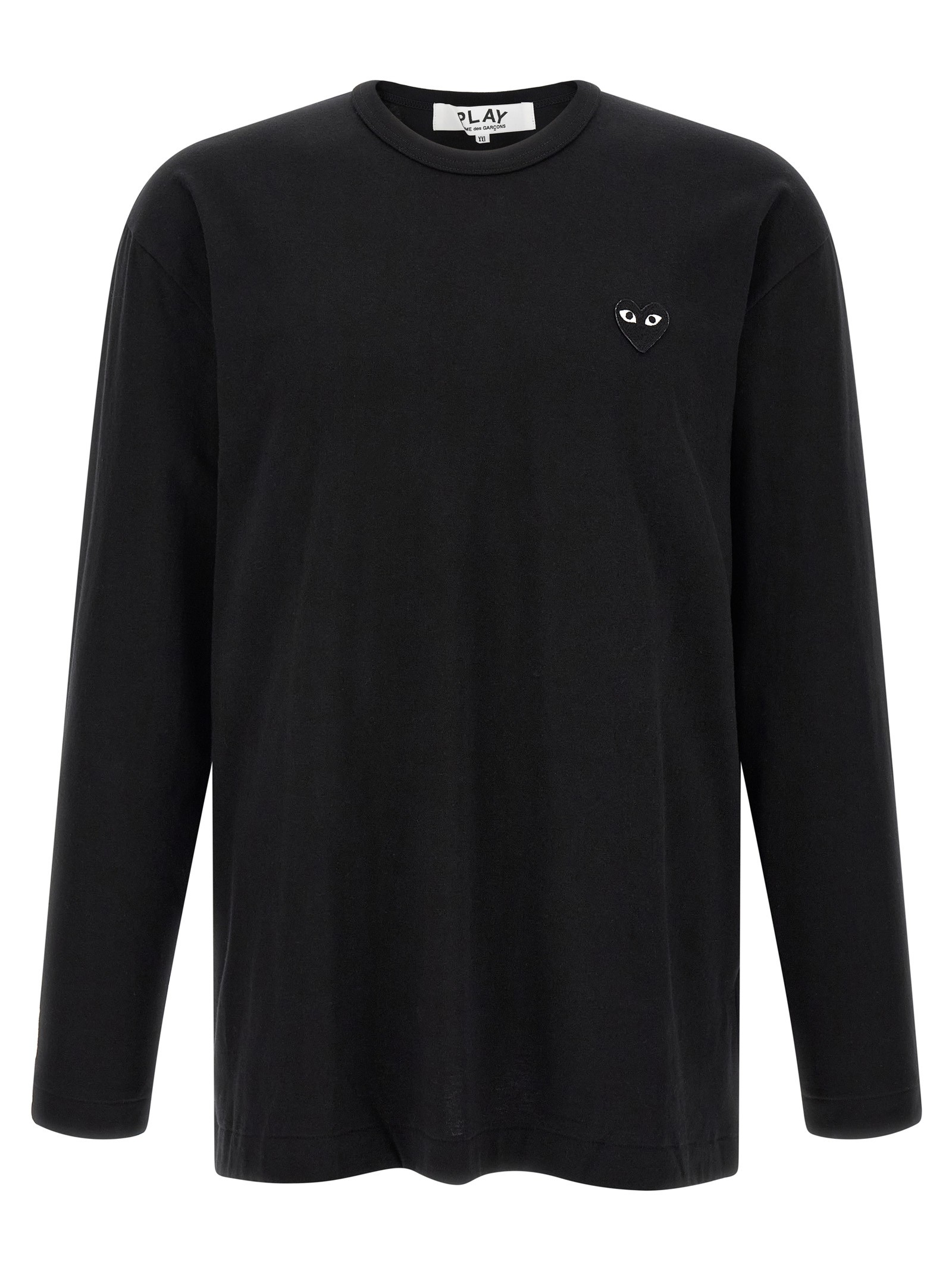 COMME DES GARCONS PLAY Heart Patch Long Sleeve T-shirt