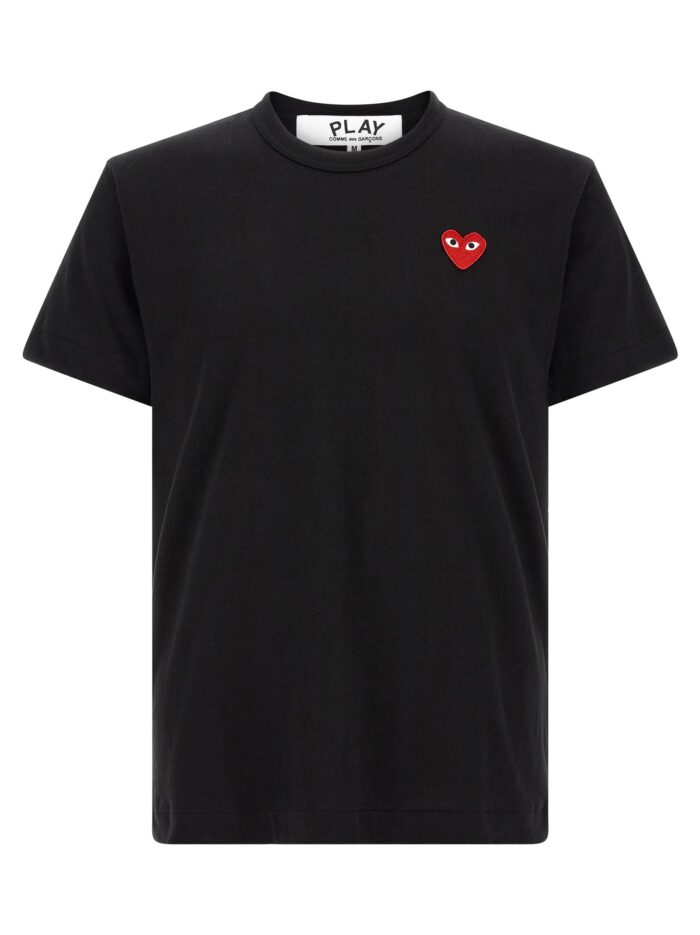 comme des garcons play heart patch t shirt COMME DES GARCONS PLAY Heart Patch T-shirt