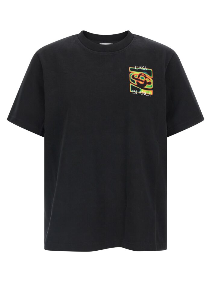 casablanca 'heat map logo' t shirt CASABLANCA 'Heat Map Logo' T-shirt