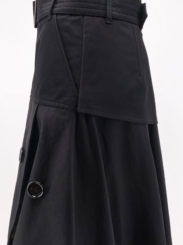 Burberry Heather Asymmetrical Trench Skirt