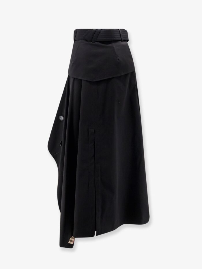 Burberry Heather Asymmetrical Trench Skirt