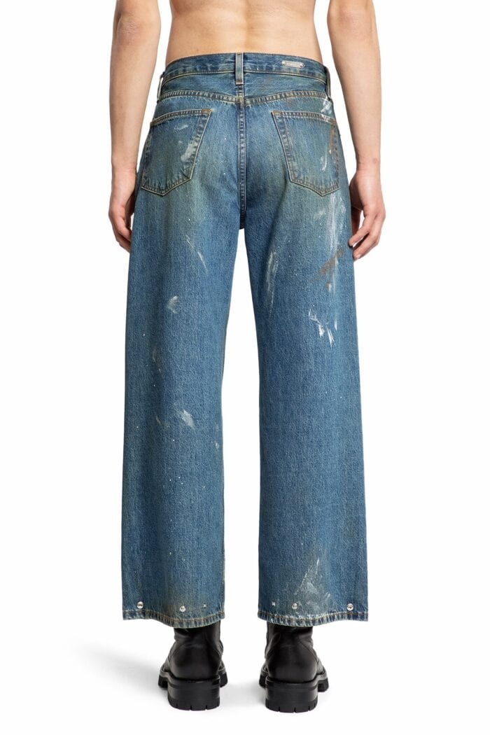 HELMUT LANG Cropped Wide Leg Jeans