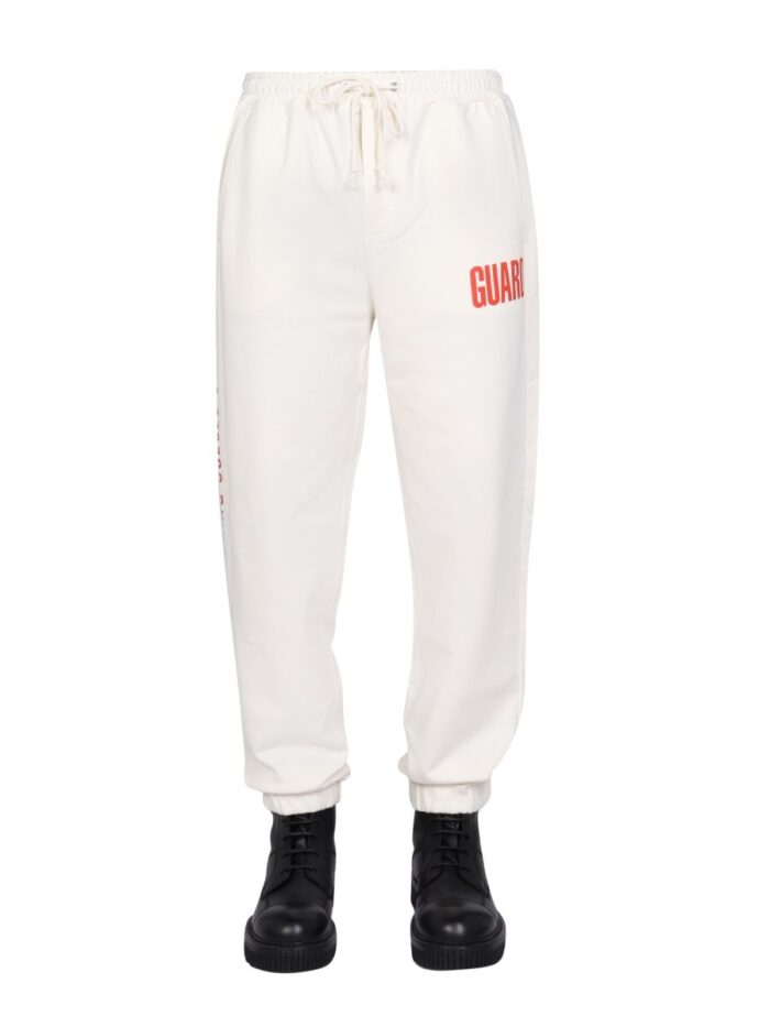 Helmut Lang LOGO PRINT JOGGING PANTS
