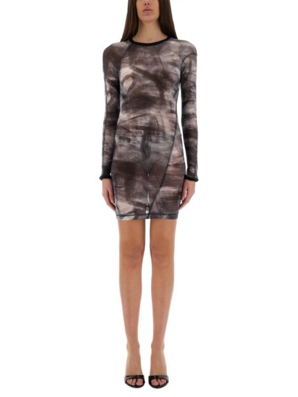 Helmut Lang "SCRIBBLE TWISTED" DRESS