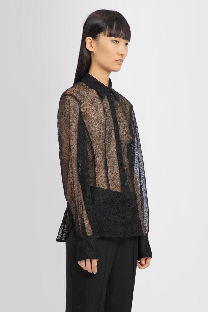 HELMUT LANG Seamed Lace Shirt