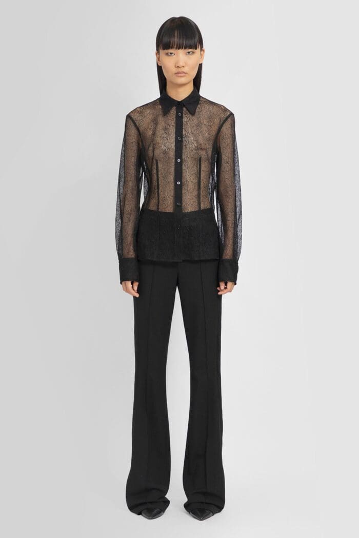 HELMUT LANG Seamed Lace Shirt